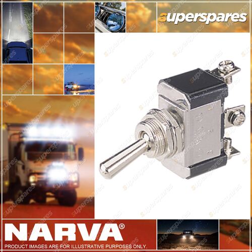 Narva On / On Metal Change-Over Toggle Switch with screw terminals
