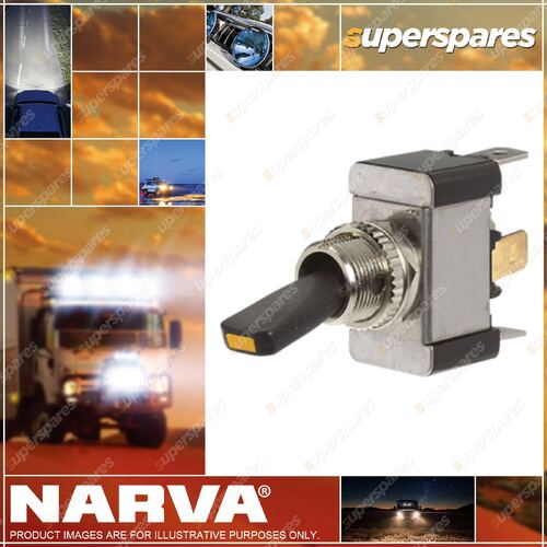 Narva Off/On Heavy-Duty Toggle Switch with Blue LED Car Marine Light 60281BL