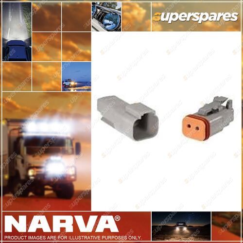 Narva 2 Way Waterproof Deutsch Connector Housing Kit - Male and Female