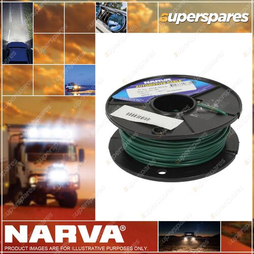 Narva Single Core Green Cable 4mm Length 30 Meters Green 15Amp 5814-30Gn