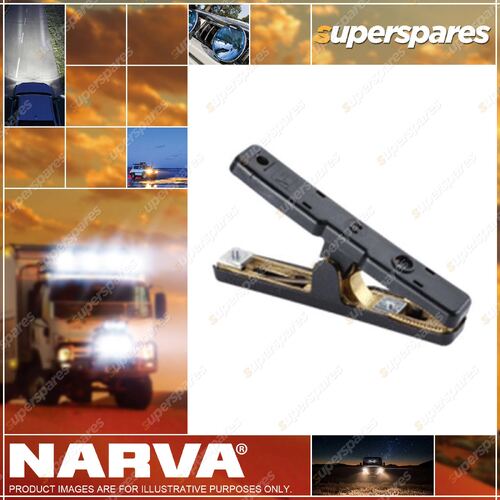 Narva Solid Brass Black Battery Clamp - 400A for Cables up tp 6 B&S
