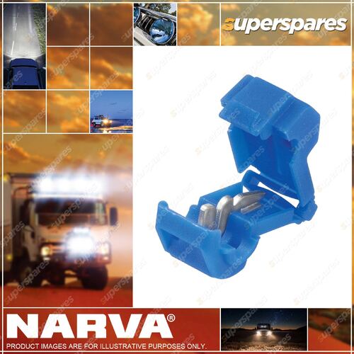 Narva Insulated Wire Tap Connectors Pack Of 8 - Blue - Blister Pack