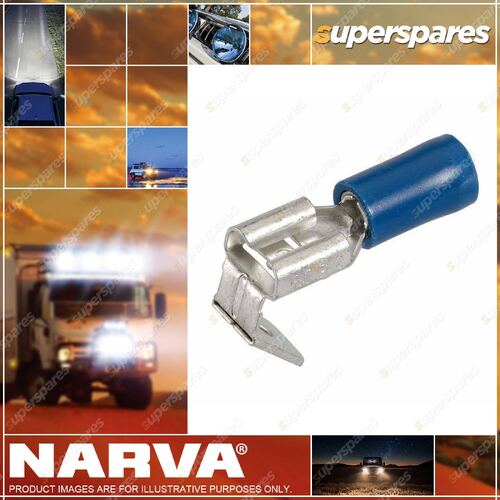 Narva Insulated Blade Terminals Connectors Wire Size 4 mm Pack Of 10 56032Bl