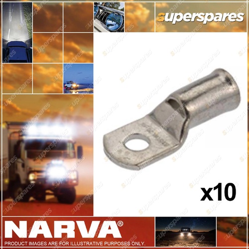 Narva Battery Cable Lugs Eyelet 11.2mm 10 Stud 70mm2 00 B&S Pack of 10