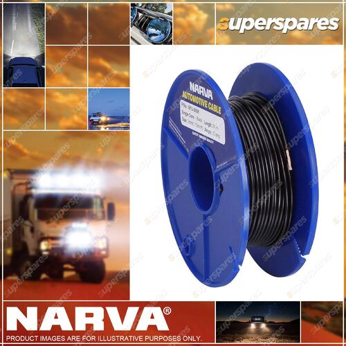 Narva Single Core Cable 3mm 30 Length Black 5813-30Bk Premium Quality