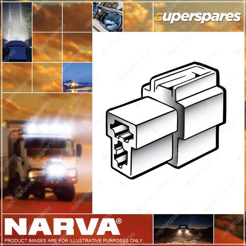 Narva 2 Way Female Quick Connect Connector Housings with Terminals 10 Pack