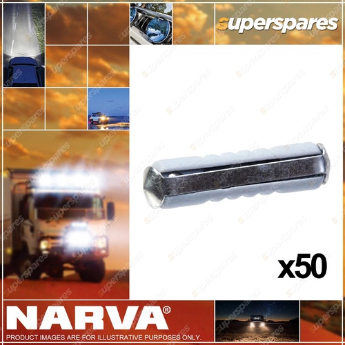 Narva 25 Amps 6AC Ceramic Type Ceramic Fuses Blue Colour Box of 50 
