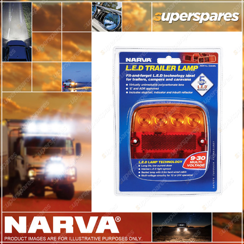 Narva 9/30V LED Mdl34 Lamp Blist 1 Blister Pack Part NO. of 93404BL