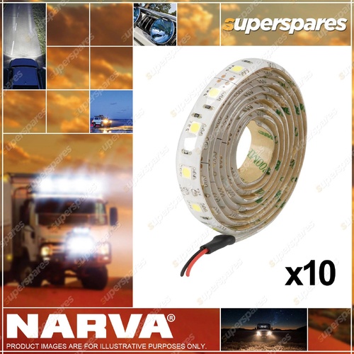 Narva 1.2M LED Tape Strip Light - High Output Cool White 12V Interior Lamp