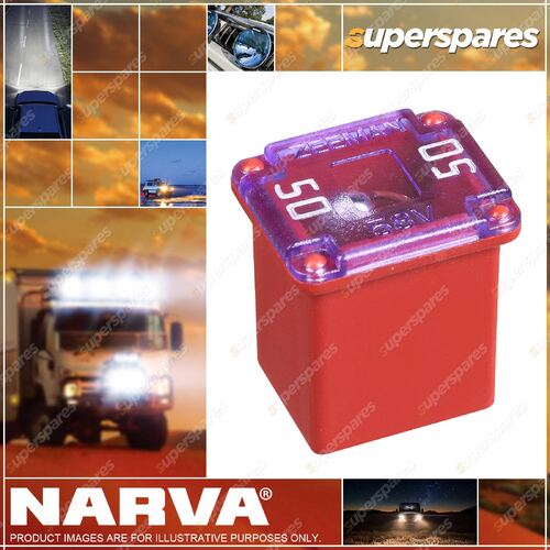 Narva 50 Amp Red LJC Fusible Link Blister Pack Of 1 Part NO. of 51050BL