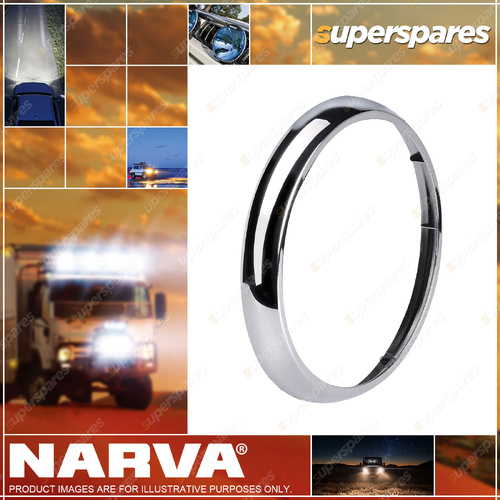Narva Steel Headlamp Bucket - Replacement Chrome Trim Ring Part NO. of 72193R