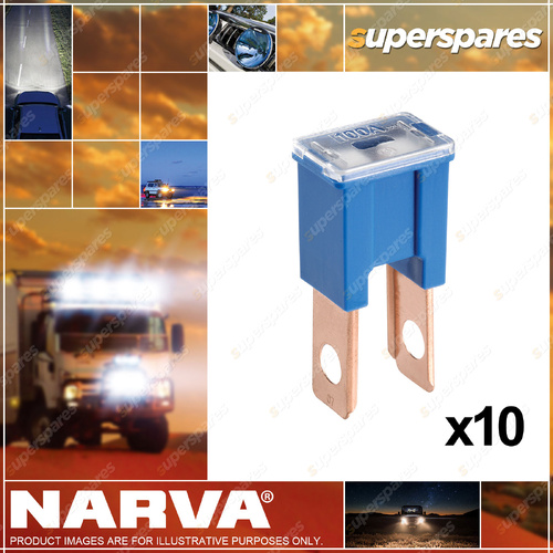 Narva 100 Amp Purple Male Plug In Fusible Link Fues Box of 10 53190
