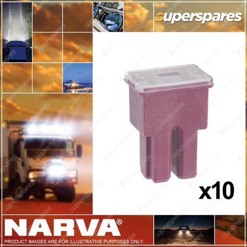 Narva 30 Amp Pink Colour Female Plug In Fusible Link Box of 10 53030