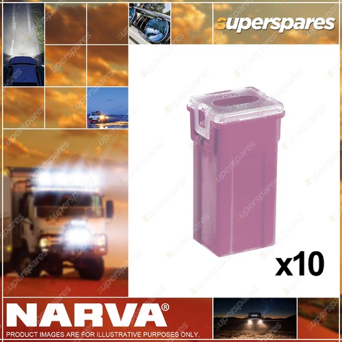 Narva 30 Amp Pink Mini Female Fusible Links - Plug In Type Pack of 10