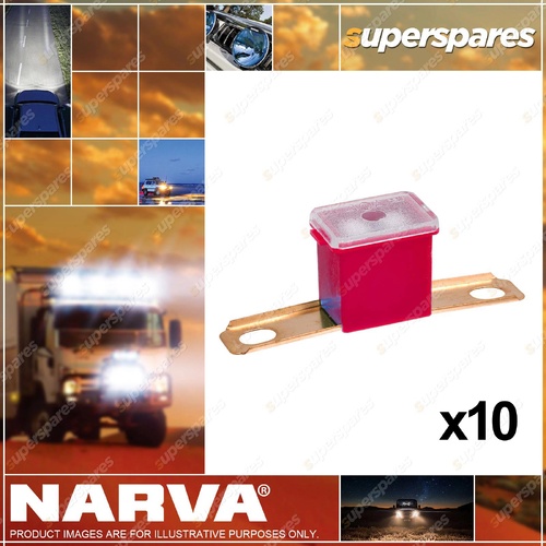 Narva Brand 50 Amp Red Fusible Link Fues - Long Tab - Box of 10 53250