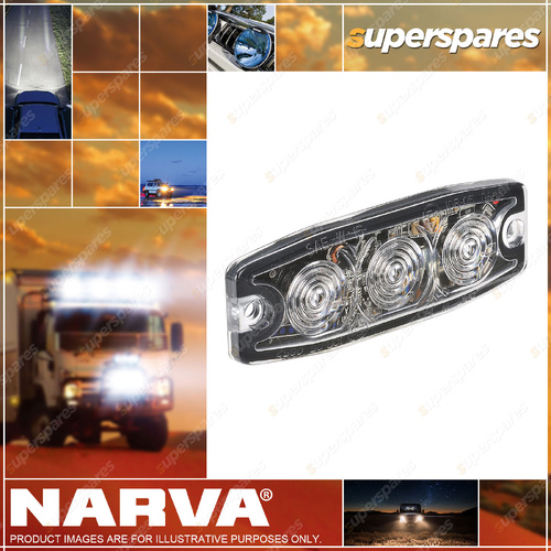Narva High PoweRed Low Profile LED Warning Light Blue - 3 X 1 Watt LEDs