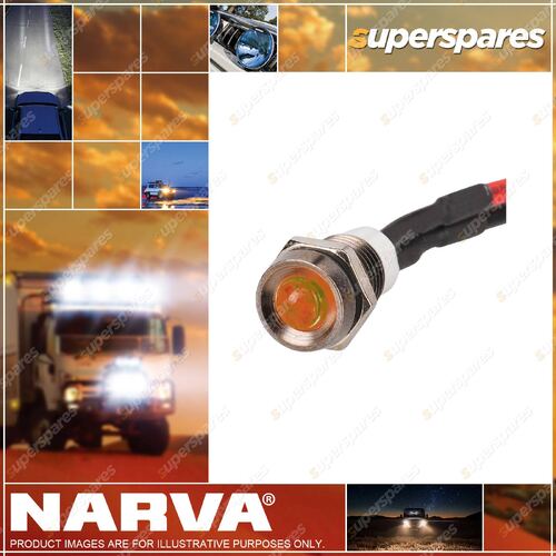 Narva 12V Sealed Pilot Lamp Clear Lens With Amber L.E.D Blister Pack Of 1