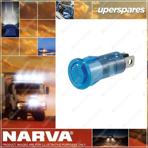 Narva 24V Blue LED Pilot Lamp Push-fit design with push on terminal Blister