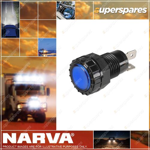 Narva 24 Volt Blue LED Pilot Lamp with push on terminal Blister Pack