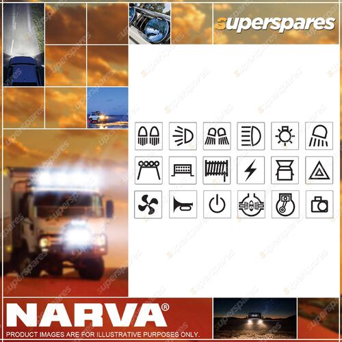 Narva 4WD Sticker Set for 4WD Light Switch Interior symbols Blister Pack