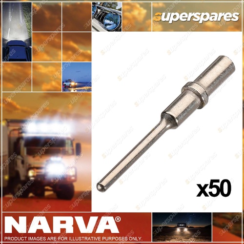 Narva 2-3mm Male Pin Deutsch Terminal Connector - Pack of 50 57442