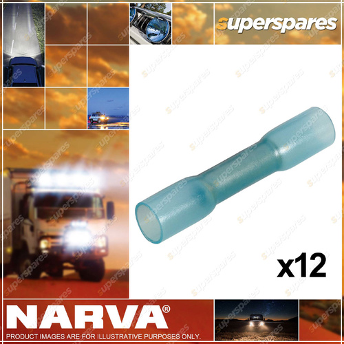Narva Adhesive Lined Cable Joiner Blue Colour Blister Pack Of 12 56352BL