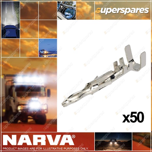 Narva 3.0mm Male Pin Weatherproof Connector Terminal 50 Pack 56231