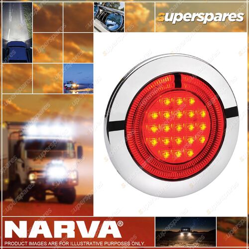 Narva 9 - 33 Volt Model 56 L.E.D Rear Stop Lamp Red With Red L.E.D Tail Ring