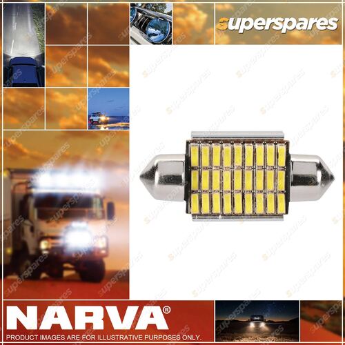 Narva High PoweRed 36mm L.E.D Festoon Globes Cool White - Blister Pack Of 1