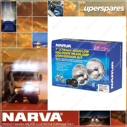 Narva Halogen Headlamp - H4 Conversion Kit - 7 High/Low Beam 72038