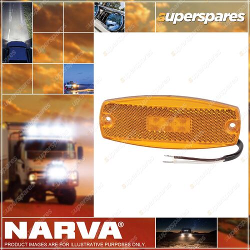 Narva 9-33V Model 17 LED Side Marker Or External Cabin Marker Lamp Amber Blister
