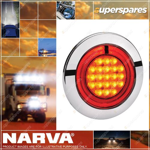 Narva 9 - 33V LED Rear Direction Indicator Lamp Amber With Red LED Tail Ring