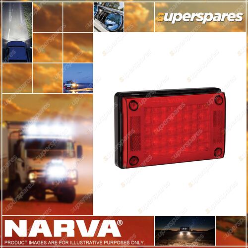 Narva 9 - 33 Volt L.E.D Rear Stop/Tail Lamp Red with In-built Retro Reflector
