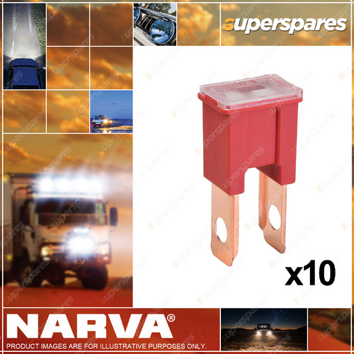 Narva 50 Amp Red Male Plug In Fusible Link 45mm x 24mm - Box Of 10