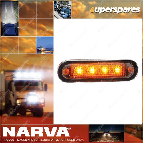 Narva 10-30 Volt Model 8 L.E.D Front End Outline Marker Lamp - Amber colour