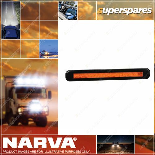 Narva 9-33V L.E.D Model 39 Rear Direction Indicator Lamp - Amber Black Cover
