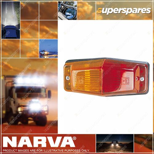 Narva Red/Amber Side Marker Lamp Truck Light- 40 x60x130mm Blister Pack of 1
