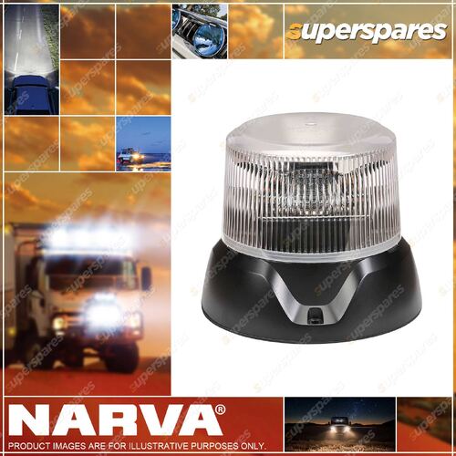 Narva PULSE II L.E.D Flange Strobe/Rotator light Amber with Clear Lens