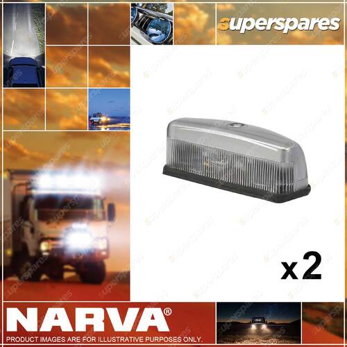 2 x Narva Licence Plate Lamps - 37 x 42 x 107mm Blister Type Pack 86060BL