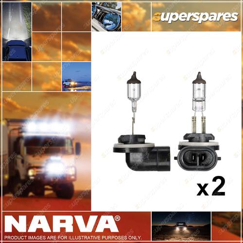 2 x Narva 12 Volt 37.5W PGJ13 Halogen Headlight Globe - Lamp Bulbs