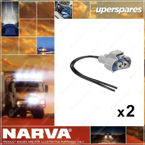 Narva H9 Suits H9 PGJ19-5 halogen Globes Connector 49897 2 x Pack of 1
