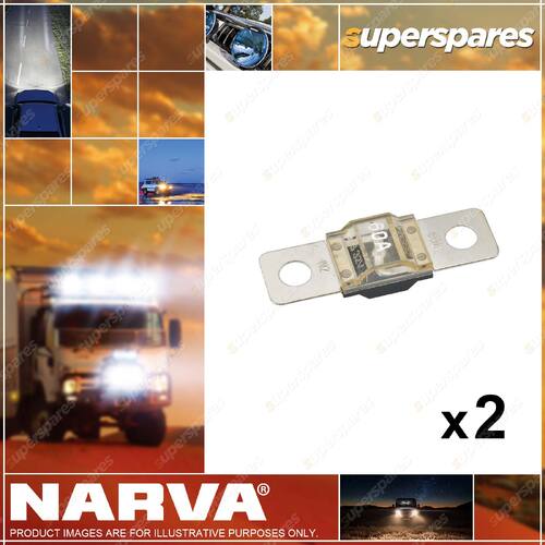 Narva 60 Amp ANS Bolt-on Fuse with Copper Alloy Construction 2 x Pack of 1