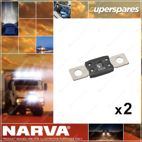 Narva 250 Amp ANM Bolt-on Fuse w/Copper Alloy Construction 2 x Pack of 1