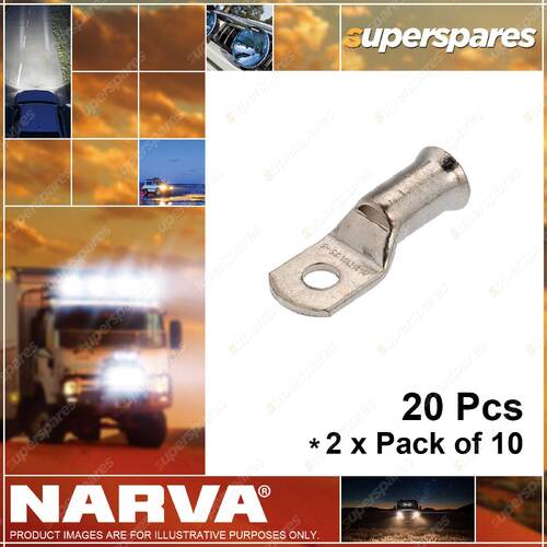 Narva Battery Cable Lugs Eyelet 8.3mm 8 Stud 35mm2 2 B&S 57133 2 x Pack of 10