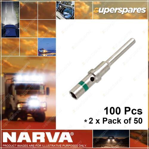 Narva 4mm Male Pin Deutsch Terminal Connector Size 14 2 x Pack of 50