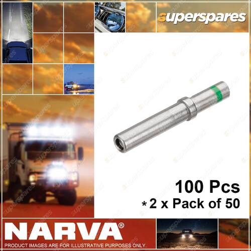 Narva 6mm Size 14 Female Pin Deutsch Terminal Connector 57441 2 x Pack of 50