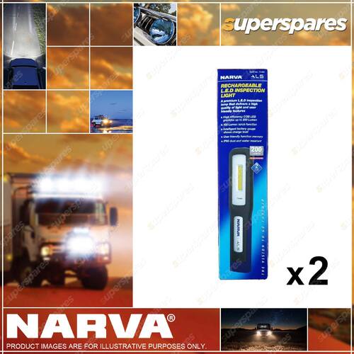 2 x Narva LED Inspection Light See Ezy Compact Rechargeable 71460