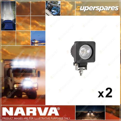 2 x Narva LED Work Lamp Spread Beam - 500 Lumens 10-80 Volt 72429