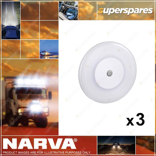 3 x Narva 10-30 Volt Interior Lamp Dimming with Switch 3200K 87478