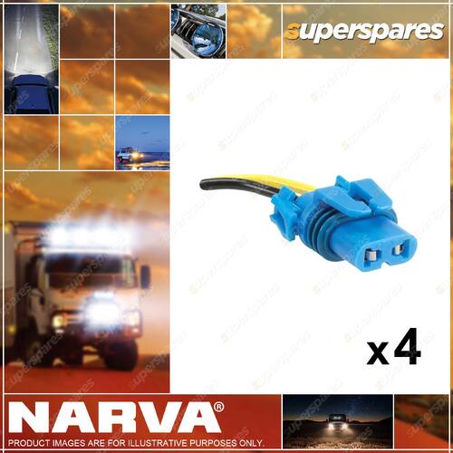 Narva Hb4 Connector Suits Hb4 P22D Halogen Globe 49892BL 4 x Blister Pack of 1